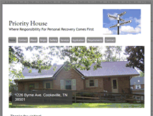 Tablet Screenshot of priorityhouse.org